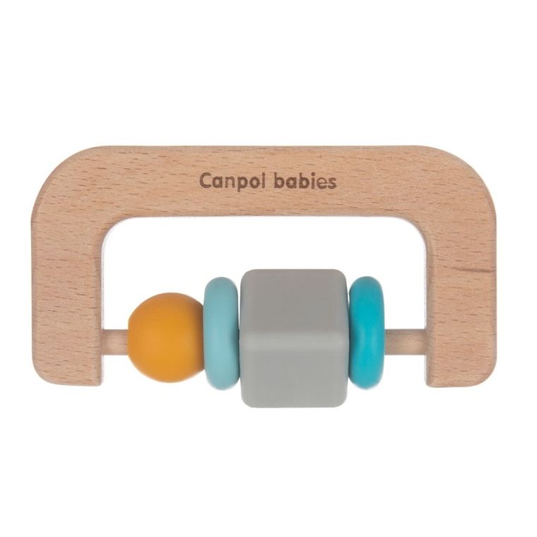 Canpol babies, gryzak drewniano-silikonowy