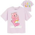 Cool Club, T-shirt dziewczęcy, oversize, fioletowy, Troskliwe Misie
