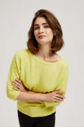 Sweter damski, zielony, Moodo