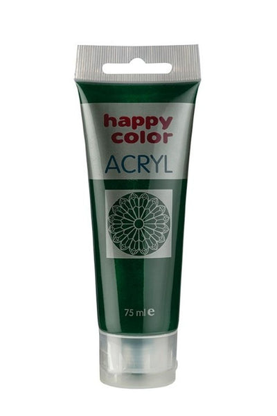 Happy Color, farba akrylowa, ciemna oliwka, 75 ml