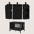 Lionelo, Sidepocket, organizer do łóżeczka, duży, black