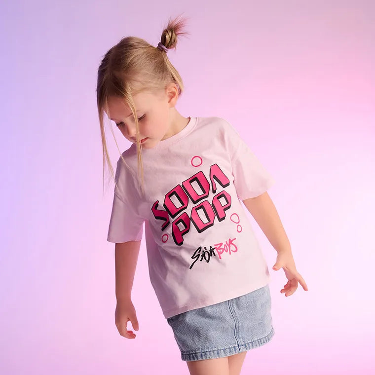 Cool Club, T-shirt dziewczęcy, różowy, K-Pop Demon Hunters