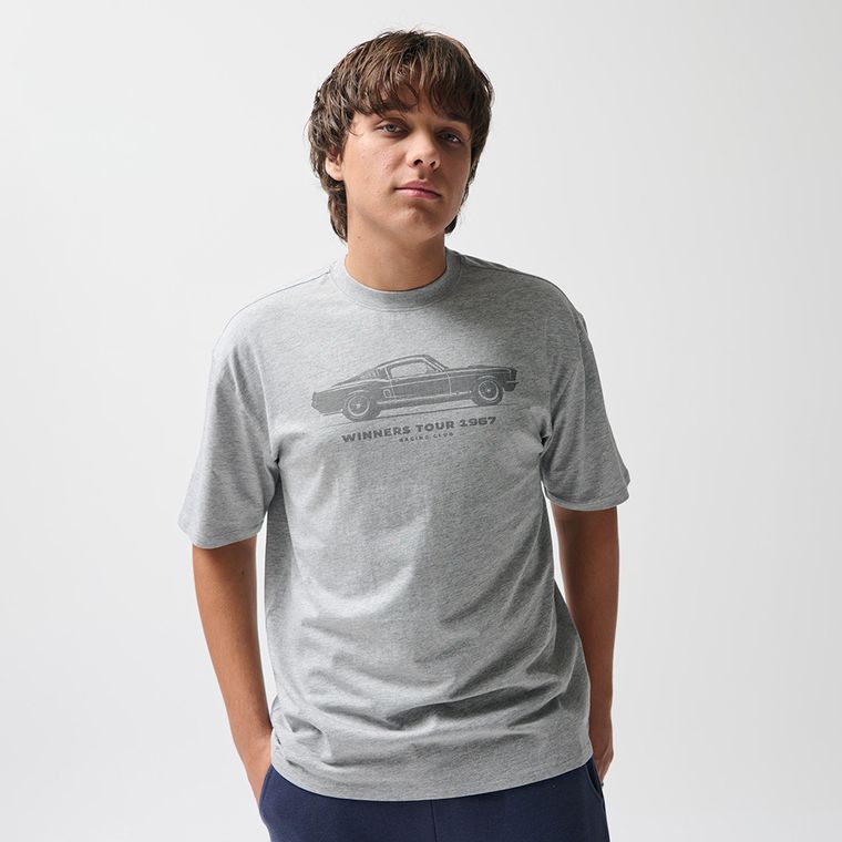 T-shirt z nadrukiem oversize NOWEAR