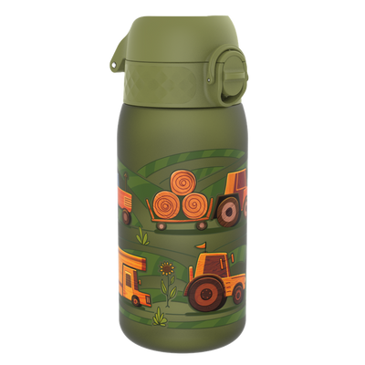 ION8, Traktor i maszyny na wsi, bidon z ustnikiem, zielony, 350 ml
