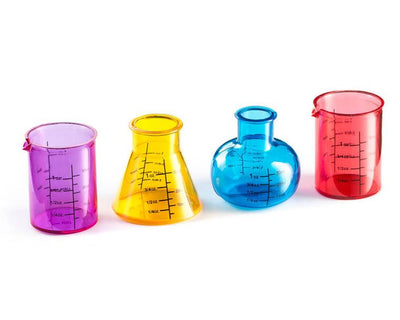 Kieliszki plastikowe, laboratoryjne menzurki