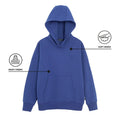 Niebieska bluza z kapturem o kroju oversize NOWEAR