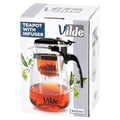 Vilde, dzbanek z zaparzaczem spustowym do herbaty, szklany, 960 ml