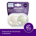 Philips Avent, Ultra Soft, smoczek uspokajający, 0-6m, 2 szt.
