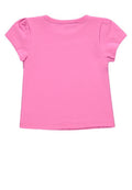 T-shirt dziewczęcy, różowy, Kanz