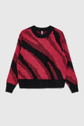 Sweter damski, czerwony, Moodo