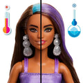 Barbie, Party Unboxed Glam Party, Stylowe przygotowania, lalka z niespodziankami, zestaw fioletowy