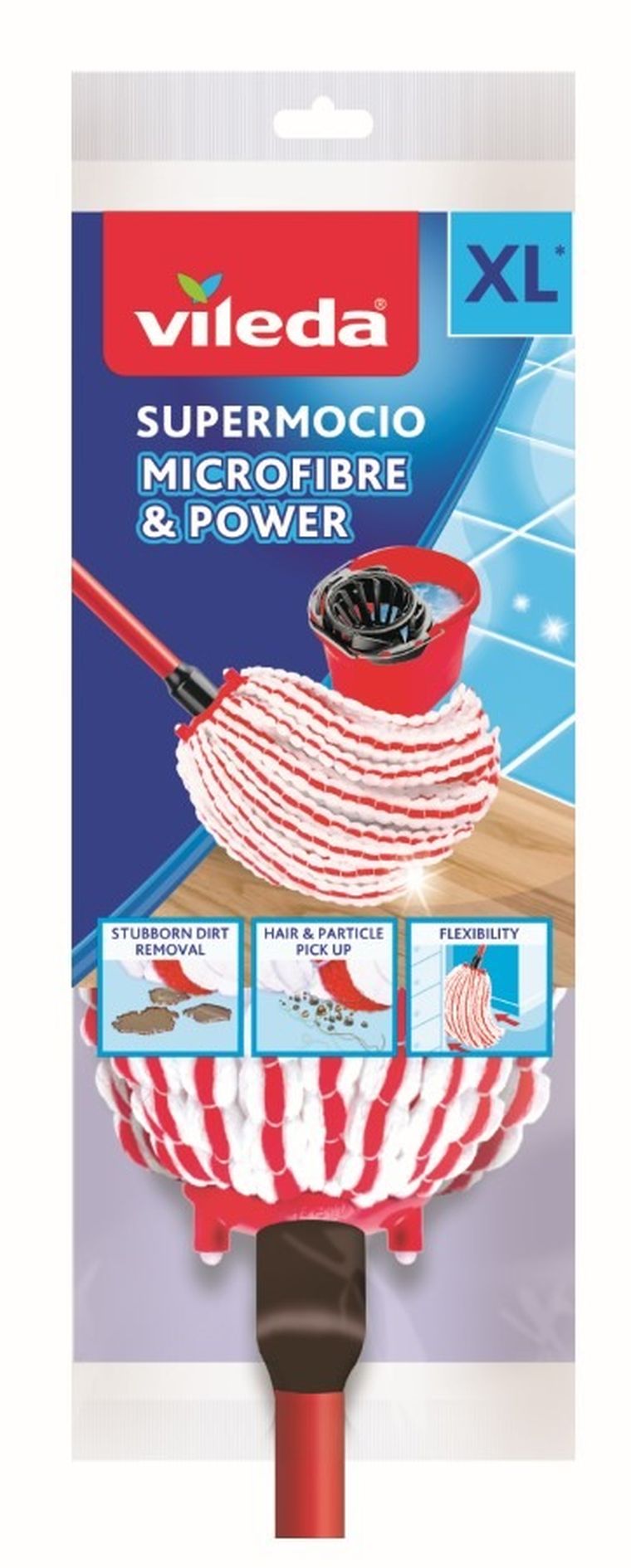 Vileda, Microfibre & Power, mop sznurkowy, 160474