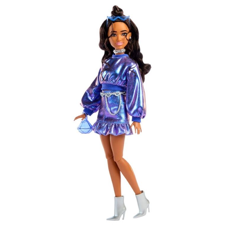 Barbie, Deluxe Style, lalka, niebieski komplet