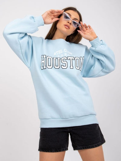 Bluza damska, niebieska, Ex Moda