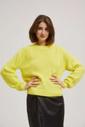 Sweter damski, zielony, Moodo