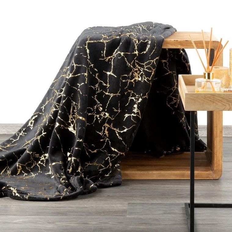 Eurofirany, koc d91 glamo, 200x150 cm, czarny