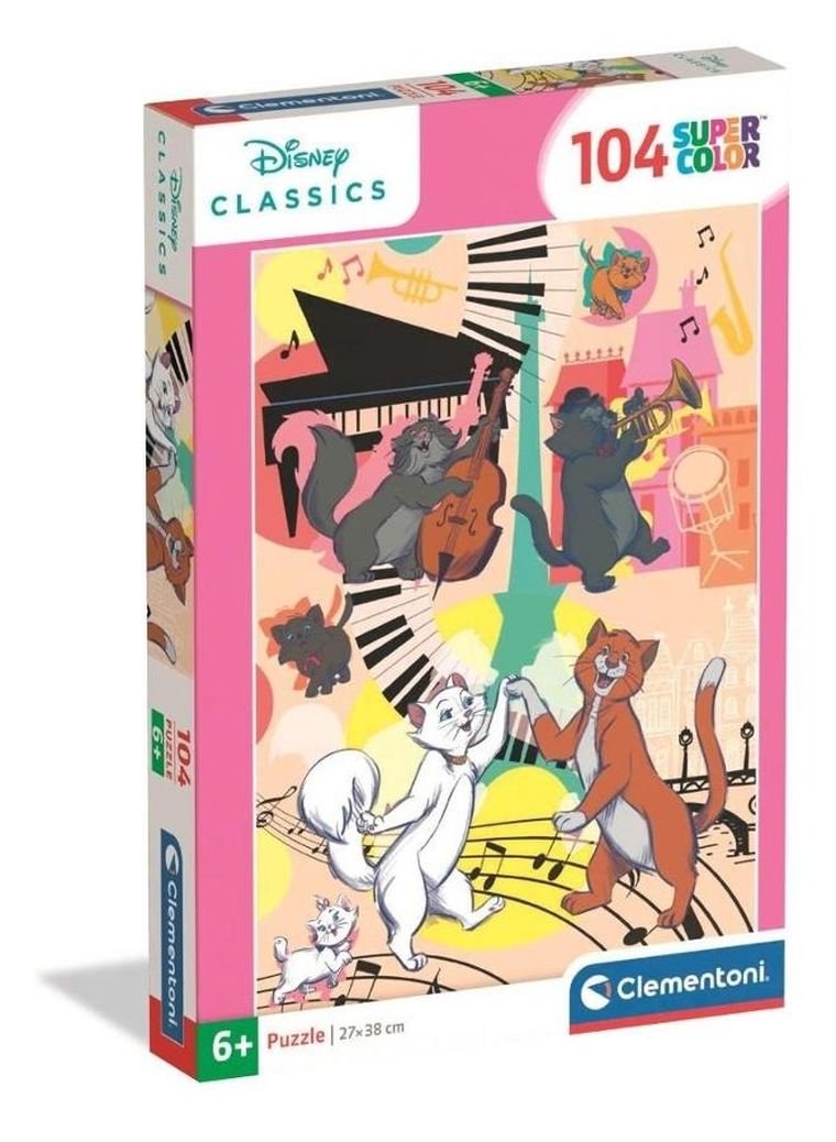 Clementoni, Super Color, Aryskotraci, puzzle, 104 elementy
