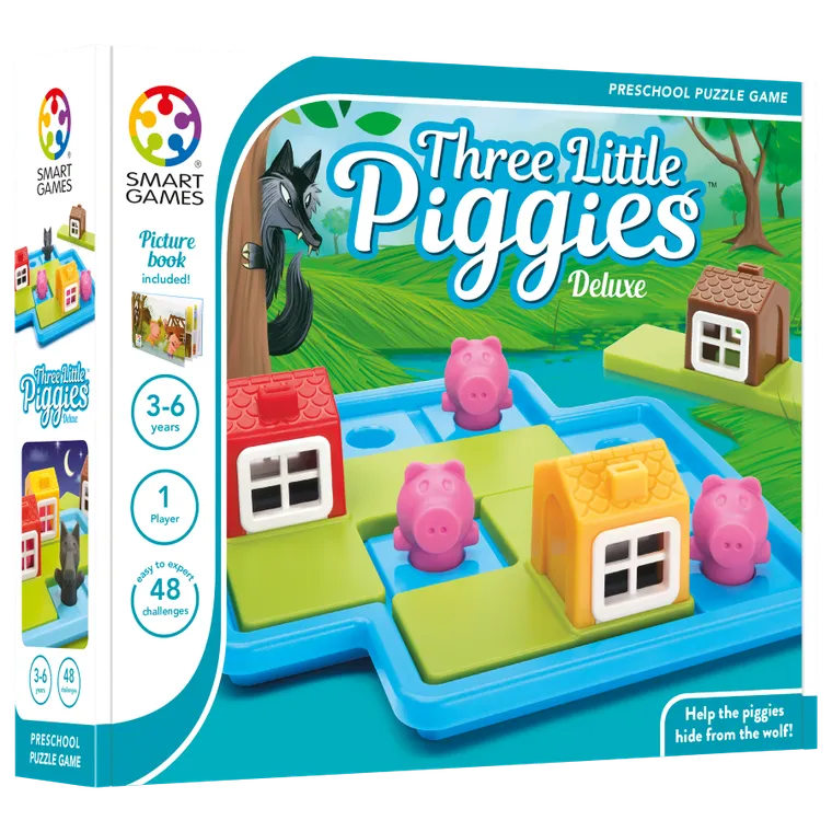 Smart Games, Three Little Piggies, wersja angielska, gra logiczna