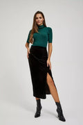 Sweter damski, zielony, Moodo