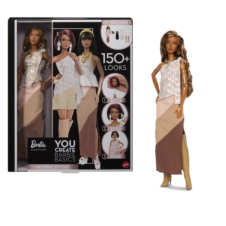 Barbie, You Create Barbie Basics, lalka kolekcjonerska, zestaw neutralny 001
