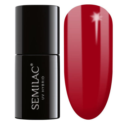 Semilac, lakier hybrydowy 027 intense red