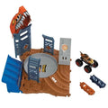 Hot Wheels, Monster Trucks Arena Smashers, Tiger Shark Zakręcona demolka, zestaw do zabawy