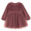 Cool Club, Komplet dziewczęcy, Sukienka z długim rękawem, welurowa, Rajstopy, różowy