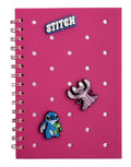 Beniamin, Lilo i Stitch, notes na spirali z przypinkami, A5, 80 kartek, kratka, niebieski, 1 szt.