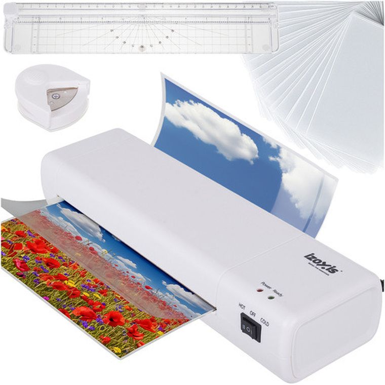 Izoxis, laminator A4, zestaw 4w1