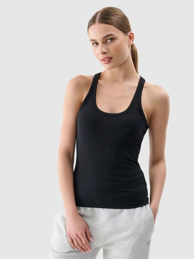 Top damski, czarny, 4f