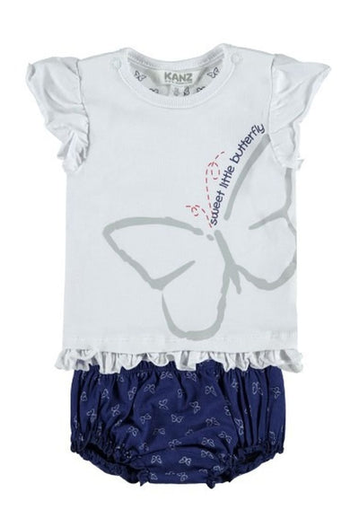 Komplet dziewczęcy, T-shirt, Szorty, mix, Kanz