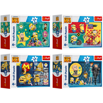 Trefl, Despicable Me 4, Mini, Z Minionkami fajnie jest! puzzle, 54 elementy