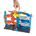 Hot Wheels City, Wyścigowa wieża z transformacją, zestaw do zabawy