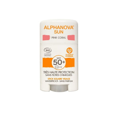 Alphanova Sun, krem z filtrem w sztyfcie, SPF50+, Pink Coral, 12 g