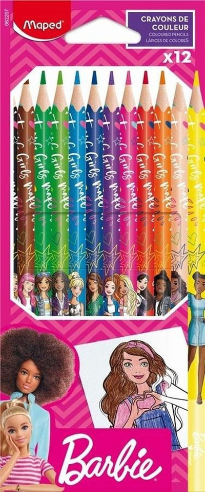 Maped, Barbie, kredki, 12 szt.