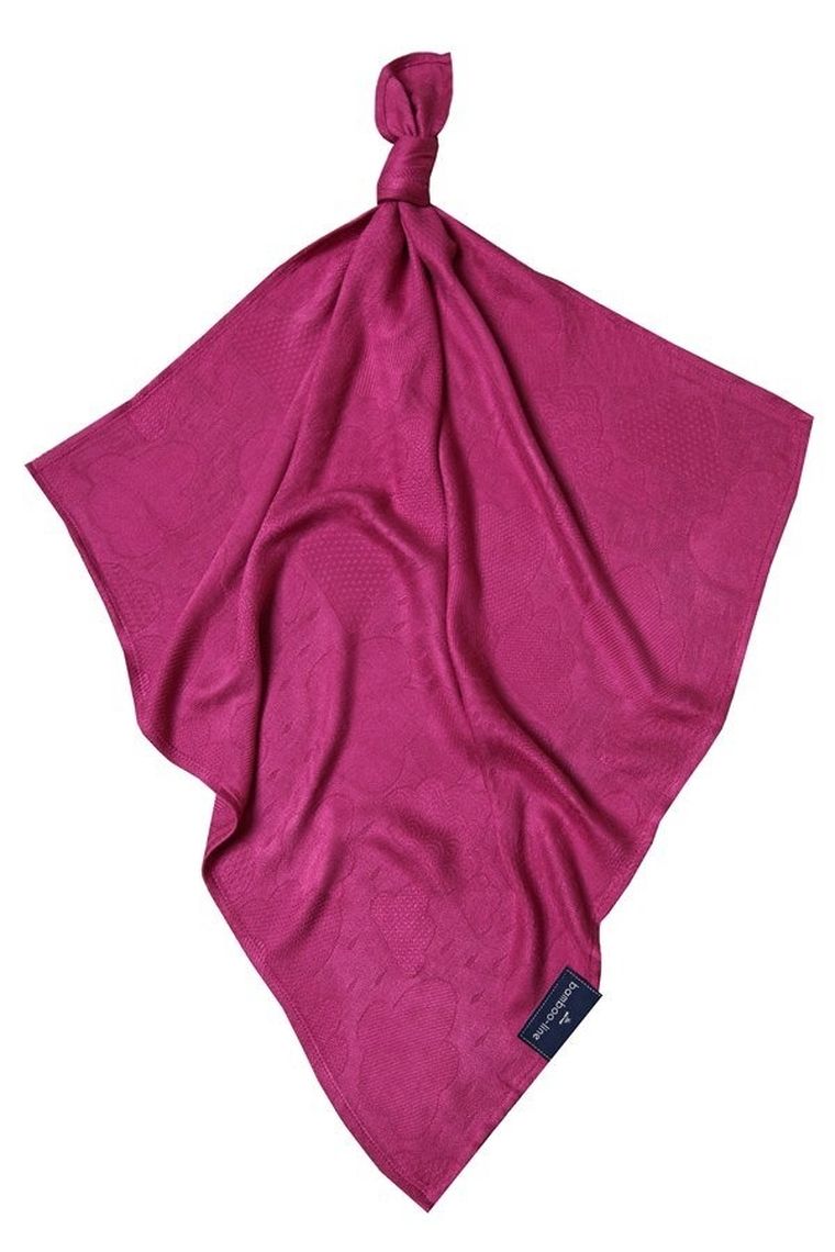 Texpol, Chmurki, pieluszka bambusowa, magenta, 30x30 cm, 170g