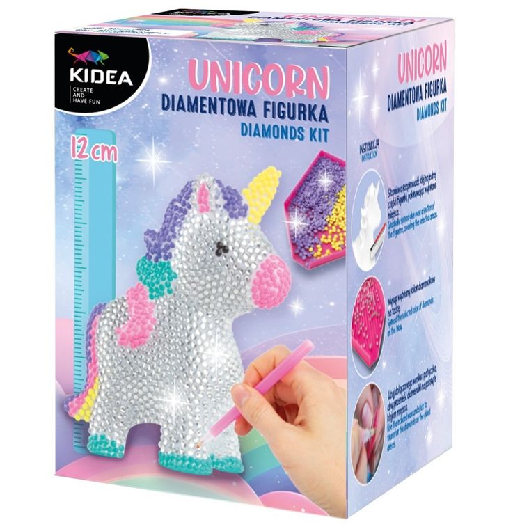 Kidea, Unicorn, Diamentowa figurka, zestaw kreatywny