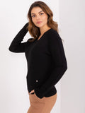 Sweter damski, czarny, P-M