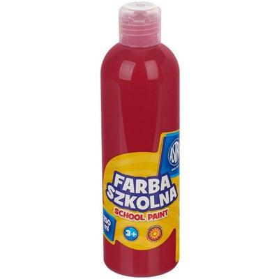 Astra, farba szkolna naturalna, tempera, czerwona ciemna, 250 ml