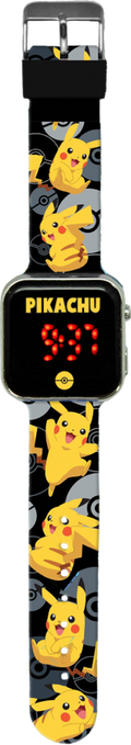Pokemon, zegarek LED z kalendarzem