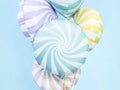PartyDeco, Yummy, balon foliowy, cukierek, 45 cm, jasno-niebieski