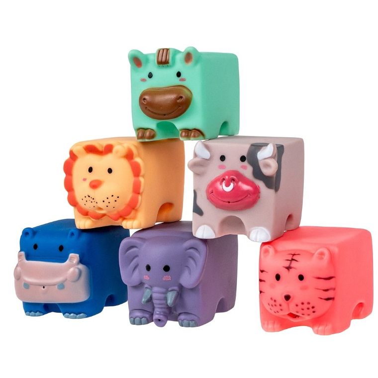 Smily Play, miękkie klocki sensoryczne, 6 szt.