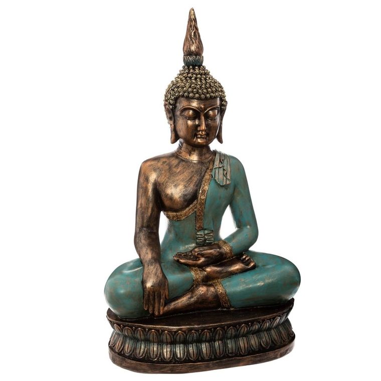 Atmosphera, figurka buddy, dekoracja z polyresinu, wys. 72,5 cm