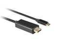 Lanberg, kabel Usb-c(m), displayport(m), 3m 4k 60hz, czarny, Ca-cmdp-10cu-0030-bk