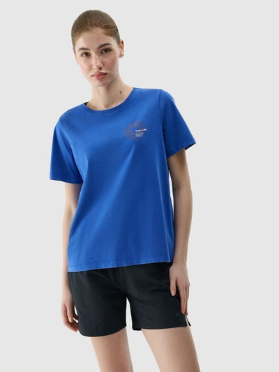 T-shirt damski, niebieski, 4F