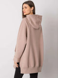 Bluza damska z kapturem, czarna, Rue Paris