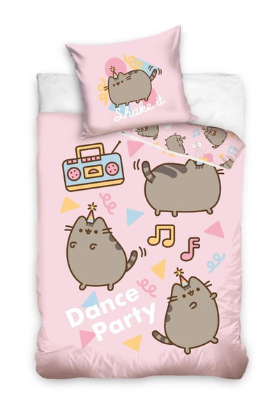 Pusheen, 2-częściowy komplet pościeli bawełnianej, 140x200 cm