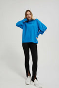 Bluza damska, niebieska, Moodo