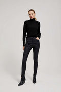 Sweter damski, czarny, Moodo