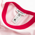 Różowy t-shirt slim z bawełny czesanej NOWEAR